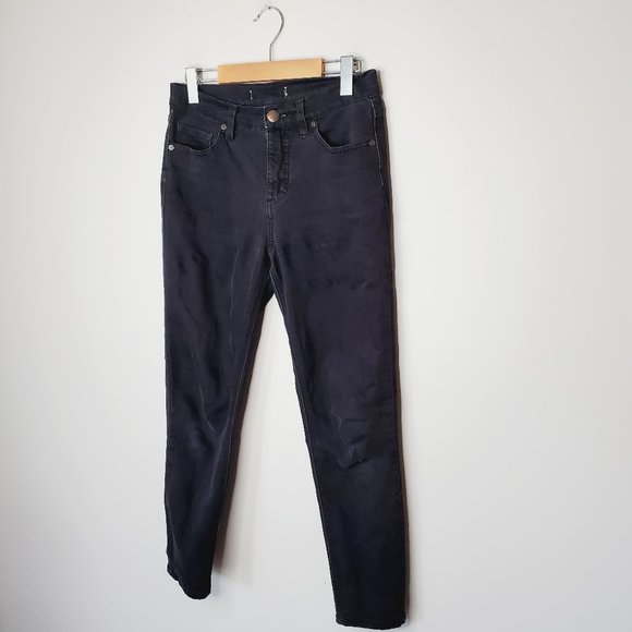 FREE PEOPLE High Rise Cropped Black Skinny Jeans - Picture 2 of 10